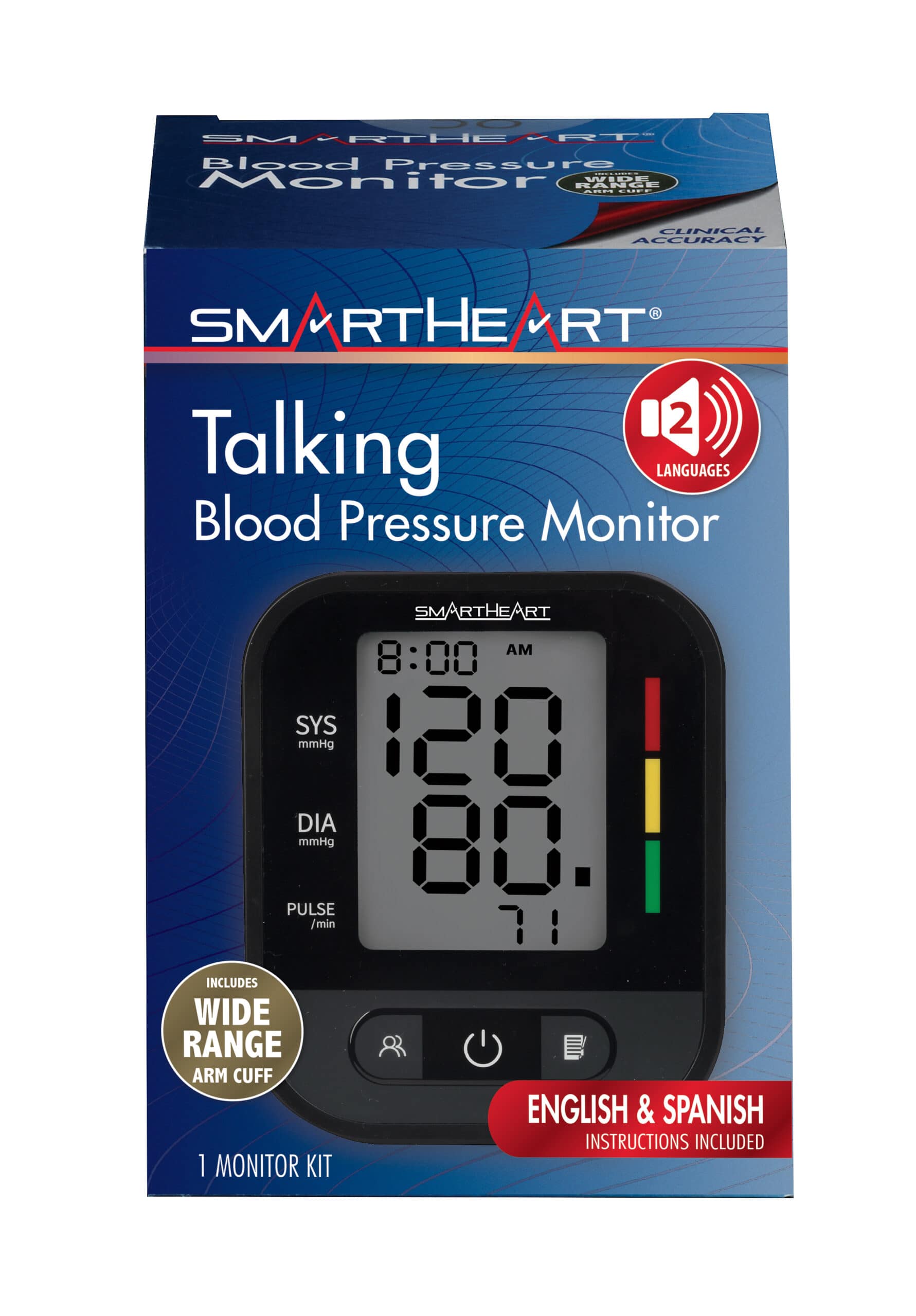 SmartHeart Talking Blood Pressure Arm Monitor - Image 2