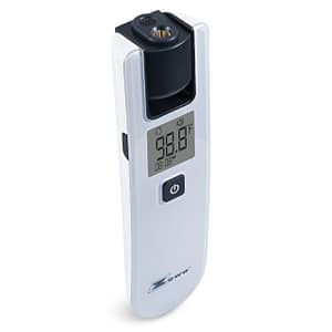 Infrared non-touch thermometer with rotating sensor