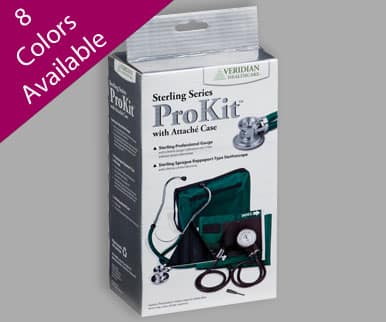 Sterling ProKit Adjustable Aneroid Sphygmomanometer with Sprague Stethoscope